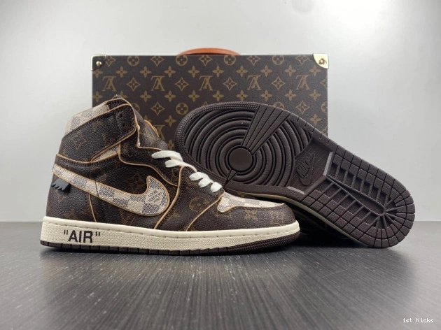 1st Kicks Shoes Jordan OFF-WHITE Air 1 x LV 0710